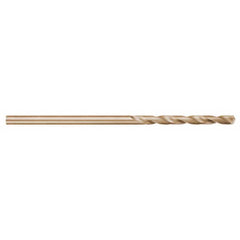 #29 1-3/4″ Flute Length 135° Cobalt Aircraft Extension Drill Straw Finish, 0.136″ Diam Straight-Cylindrical Shank, Split Point, Self-Centering, Series 677