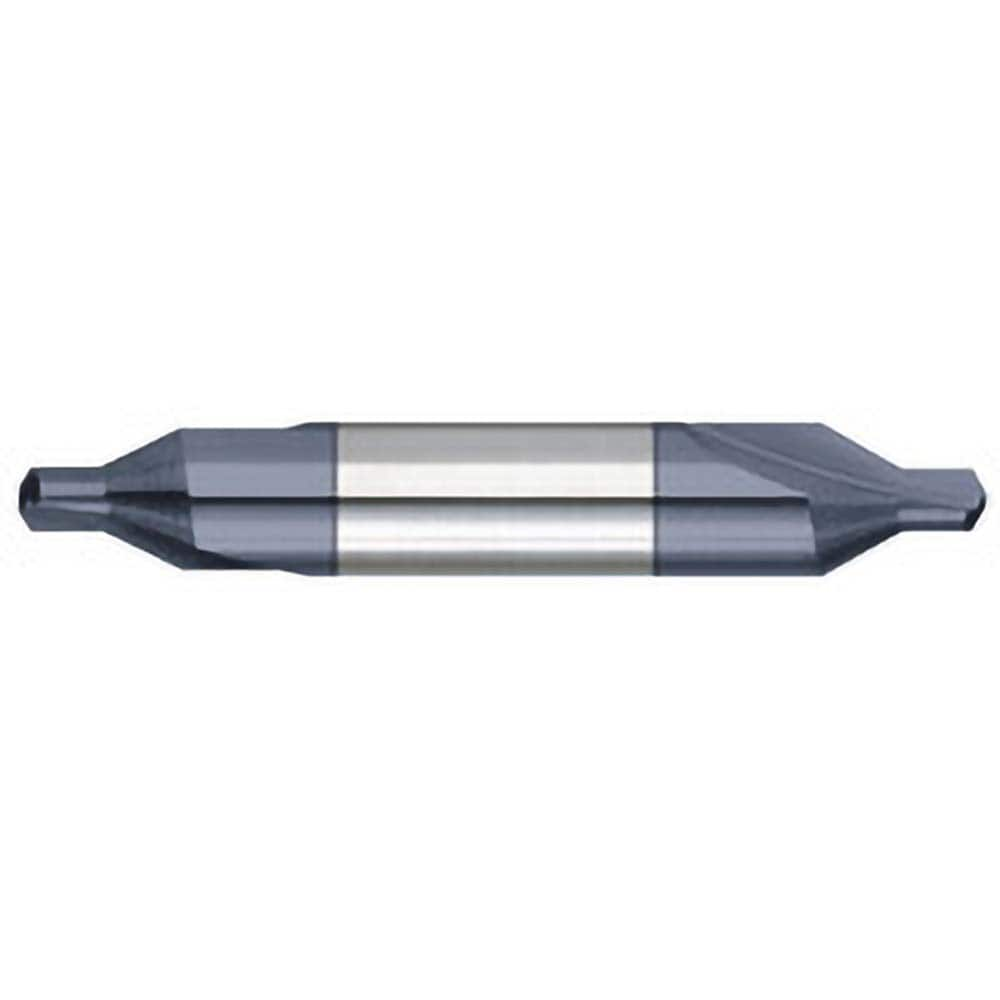 Combo Drill & Countersink: #00, 1/8″ Body Dia, 118 ™, Solid Carbide AlTiN Finish, 1-1/2″ OAL, Right Hand Cut