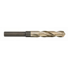 Titan USA - 11/16" 135° 1/2" Shank Uncoated Cobalt Silver & Deming Reduced Shank Drill Bit - Exact Industrial Supply