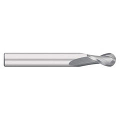 Titan USA - Ball End Mills; Mill Diameter (Inch): 3/4 ; Mill Diameter (Decimal Inch): 0.7500 ; Number of Flutes: 2 ; Length of Cut (Inch): 2-1/4 ; Length of Cut (Decimal Inch): 2.2500 ; Material: Solid Carbide - Exact Industrial Supply