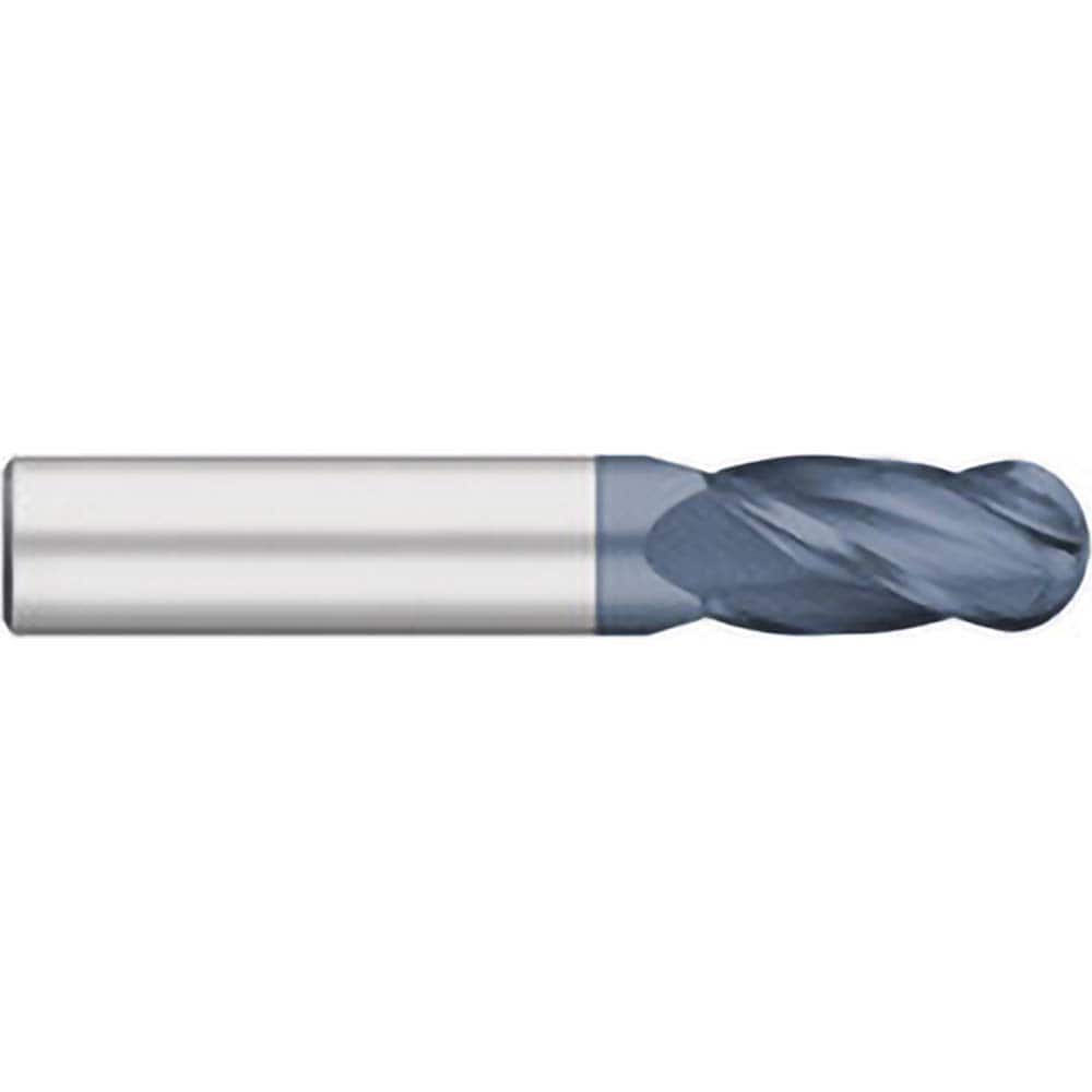 Titan USA - Ball End Mills; Mill Diameter (Inch): 1 ; Mill Diameter (Decimal Inch): 1.0000 ; Number of Flutes: 4 ; Length of Cut (Inch): 1-1/2 ; Length of Cut (Decimal Inch): 1.5000 ; Material: Solid Carbide - Exact Industrial Supply