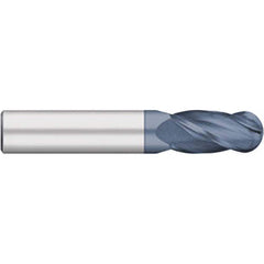 Titan USA - Ball End Mills; Mill Diameter (Inch): 5/8 ; Mill Diameter (Decimal Inch): 0.6250 ; Number of Flutes: 4 ; Length of Cut (Inch): 1-1/4 ; Length of Cut (Decimal Inch): 1.2500 ; Material: Solid Carbide - Exact Industrial Supply