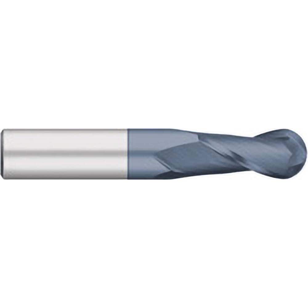 Titan USA - Ball End Mills; Mill Diameter (Inch): 1/2 ; Mill Diameter (Decimal Inch): 0.5000 ; Number of Flutes: 2 ; Length of Cut (Inch): 1 ; Length of Cut (Decimal Inch): 1.0000 ; Material: Solid Carbide - Exact Industrial Supply