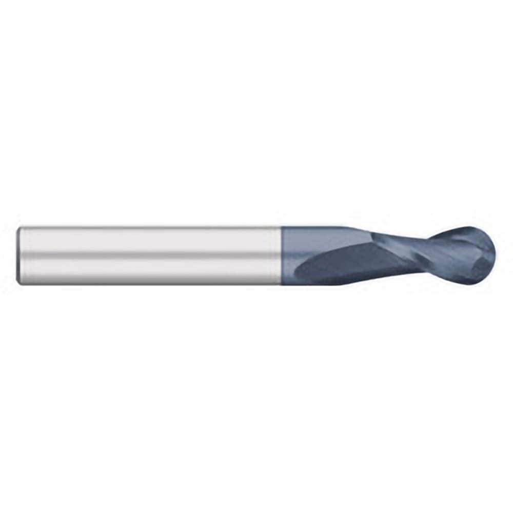 Titan USA - Ball End Mills; Mill Diameter (Inch): 1 ; Mill Diameter (Decimal Inch): 1.0000 ; Number of Flutes: 2 ; Length of Cut (Inch): 2-1/4 ; Length of Cut (Decimal Inch): 2.2500 ; Material: Solid Carbide - Exact Industrial Supply