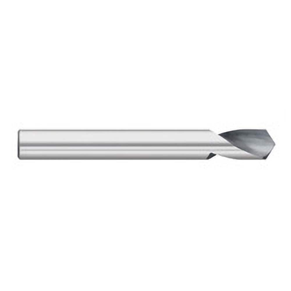 Titan USA - Spotting Drills; Body Diameter (Inch): 1/8 ; Body Diameter (Decimal Inch): 1/8 ; Drill Point Angle: 142 ; Spotting Drill Material: Solid Carbide ; Spotting Drill Finish/Coating: Uncoated ; Overall Length (Inch): 2 - Exact Industrial Supply