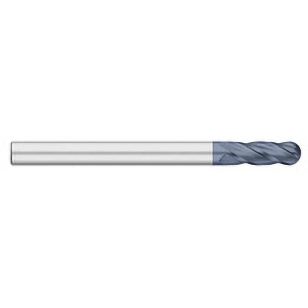 Titan USA - Ball End Mills; Mill Diameter (Inch): 7/8 ; Mill Diameter (Decimal Inch): 0.8750 ; Number of Flutes: 4 ; Length of Cut (Inch): 3 ; Length of Cut (Decimal Inch): 3.0000 ; Material: Solid Carbide - Exact Industrial Supply