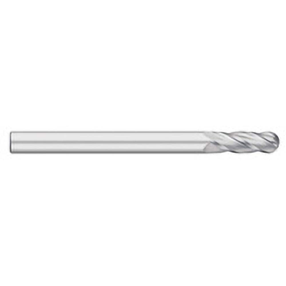 Titan USA - Ball End Mills; Mill Diameter (Inch): 1 ; Mill Diameter (Decimal Inch): 1.0000 ; Number of Flutes: 4 ; Length of Cut (Inch): 3 ; Length of Cut (Decimal Inch): 3.0000 ; Material: Solid Carbide - Exact Industrial Supply