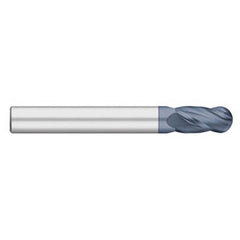Titan USA - Ball End Mills; Mill Diameter (Inch): 3/8 ; Mill Diameter (Decimal Inch): 0.3750 ; Number of Flutes: 4 ; Length of Cut (Inch): 1-1/8 ; Length of Cut (Decimal Inch): 1.1250 ; Material: Solid Carbide - Exact Industrial Supply