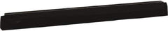 Vikan - 20" Foam Rubber Blade Squeegee Refill - Double Edge, Black, Plastic Holder - Eagle Tool & Supply