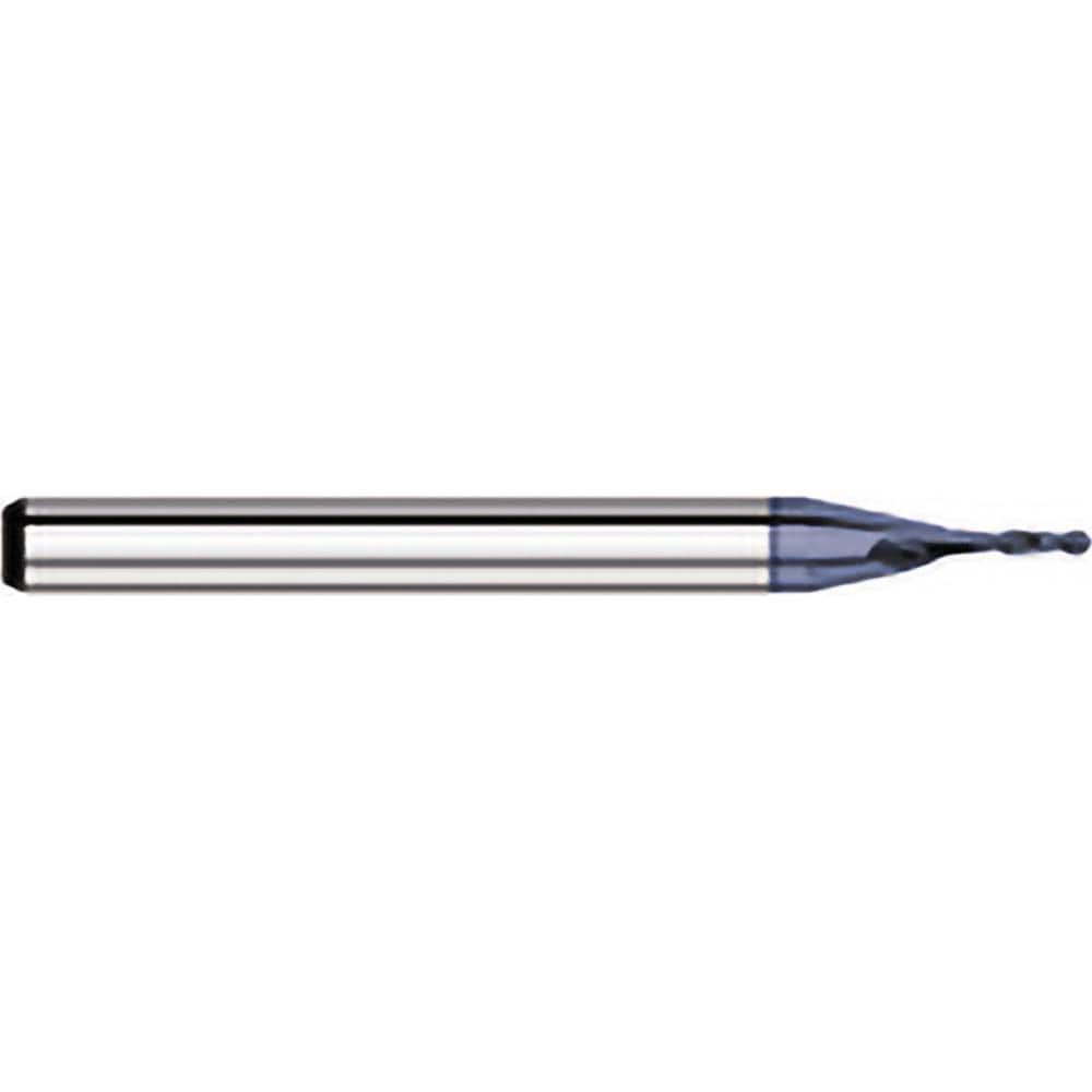 Titan USA - Ball End Mills; Mill Diameter (Decimal Inch): 0.1010 ; Number of Flutes: 2 ; Length of Cut (Decimal Inch): 0.3030 ; Material: Solid Carbide ; Overall Length (Inch): 1-1/2 ; Overall Length (Decimal Inch): 1.5000 - Exact Industrial Supply