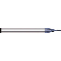 Titan USA - Square End Mills; Mill Diameter (mm): 1.30 ; Mill Diameter (Decimal Inch): 0.0510 ; Number of Flutes: 2 ; Length of Cut (Decimal Inch): 0.1530 ; Material: Solid Carbide ; Finish/Coating: AlTiN - Exact Industrial Supply
