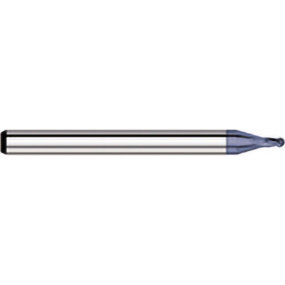 Titan USA - Ball End Mills; Mill Diameter (Inch): 1/16 ; Mill Diameter (Decimal Inch): 0.0620 ; Number of Flutes: 4 ; Length of Cut (Inch): 3/32 ; Length of Cut (Decimal Inch): 0.0930 ; Material: Solid Carbide - Exact Industrial Supply