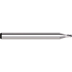Titan USA - Ball End Mills; Mill Diameter (Decimal Inch): 0.0500 ; Number of Flutes: 4 ; Length of Cut (mm): 1.90 ; Length of Cut (Decimal Inch): 0.0750 ; Material: Solid Carbide ; Overall Length (Inch): 1-1/2 - Exact Industrial Supply