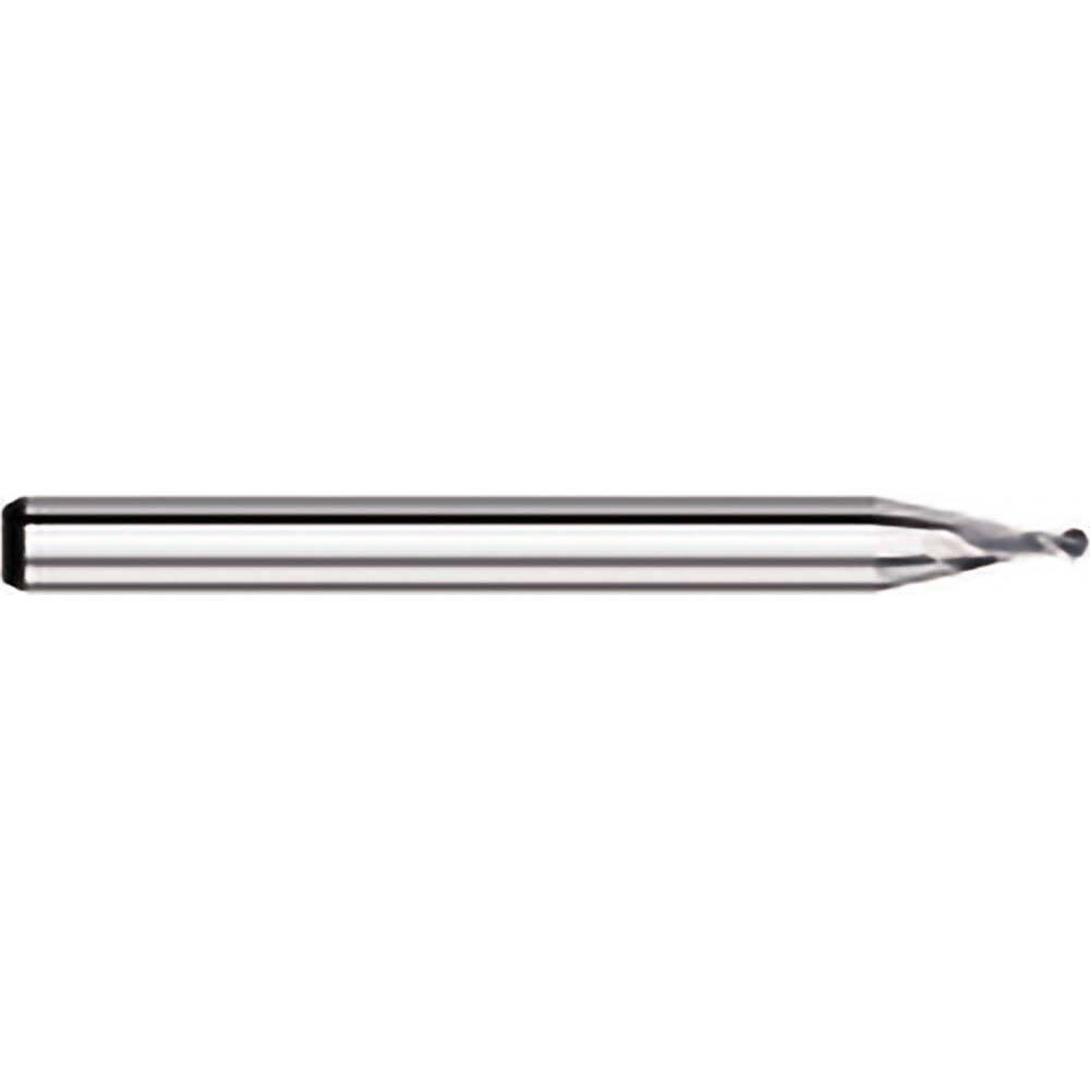 Titan USA - Ball End Mills; Mill Diameter (Decimal Inch): 0.0050 ; Number of Flutes: 2 ; Length of Cut (mm): 0.20 ; Length of Cut (Decimal Inch): 0.0080 ; Material: Solid Carbide ; Overall Length (Inch): 1-1/2 - Exact Industrial Supply