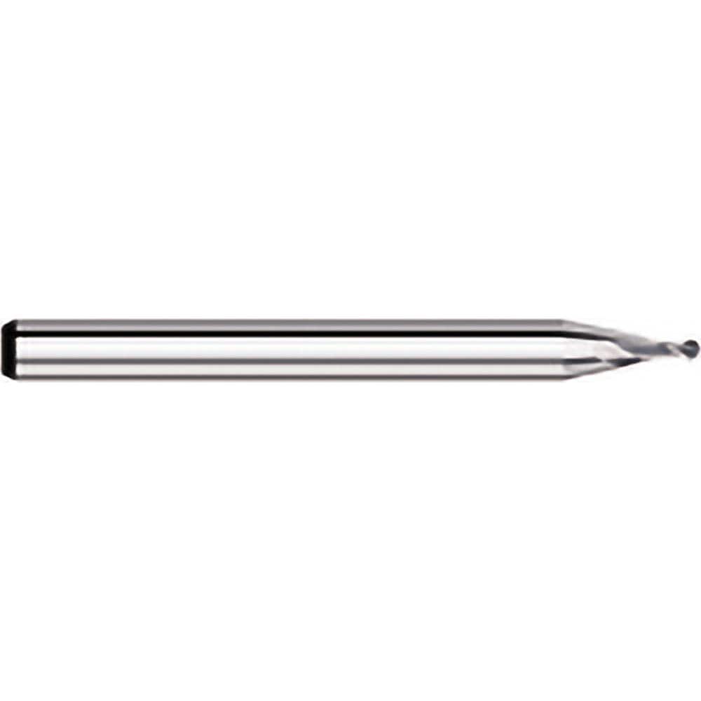 Titan USA - Ball End Mills; Mill Diameter (Decimal Inch): 0.0850 ; Number of Flutes: 2 ; Length of Cut (Decimal Inch): 0.1280 ; Material: Solid Carbide ; Overall Length (Inch): 1-1/2 ; Overall Length (Decimal Inch): 1.5000 - Exact Industrial Supply