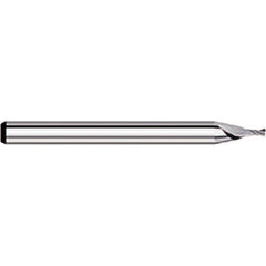 Titan USA - Square End Mills; Mill Diameter (Decimal Inch): 0.0600 ; Number of Flutes: 2 ; Length of Cut (Decimal Inch): 0.0900 ; Material: Solid Carbide ; Finish/Coating: Uncoated ; Shank Diameter (Inch): 1/8 - Exact Industrial Supply