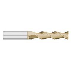 Titan USA - Square End Mills; Mill Diameter (Inch): 3/4 ; Mill Diameter (Decimal Inch): 0.7500 ; Number of Flutes: 2 ; Length of Cut (Inch): 2-1/2 ; Length of Cut (Decimal Inch): 2.5000 ; Material: Solid Carbide - Exact Industrial Supply