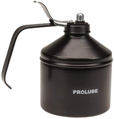 PRO-LUBE - 1,000 mL Capcity, 9" Long Rigid Spout, Lever-Type Oiler - Steel Pump, Steel Body, Powder Coated - Eagle Tool & Supply