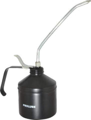 PRO-LUBE - 1,000 mL Capcity, 9" Long Rigid Spout, Lever-Type Oiler - Steel Pump, Steel Body, Powder Coated - Eagle Tool & Supply