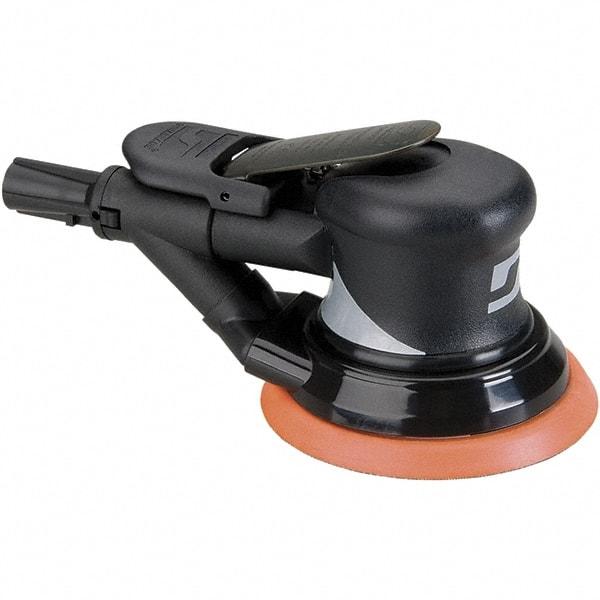 Dynabrade - 12,000 OPM, 18 CFM Air Consumption, Palm Air Orbital Sander - Round Pad, 1/4 NPT Inlet - Eagle Tool & Supply