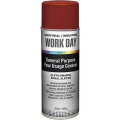 Krylon - 10 oz Red Enamel Spray Primer - 9 to 13 Sq Ft Coverage, Quick Drying - Eagle Tool & Supply