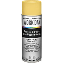 Krylon - Yellow, Gloss, Enamel Spray Paint - 9 to 13 Sq Ft per Can, 10 oz Container, Use on Ceramics, Glass, Metal, Plaster, Wood - Eagle Tool & Supply