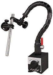 Flexbar - 65 Lb Magnetic Force, Fine Adjustment Indicator Positioner & Holder with Base - Flexible Arm, Rectangular Base, 2-5/8" Base Height, 2-1/4" Base Length, 2" Base Width - Eagle Tool & Supply
