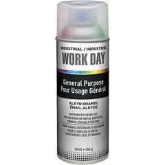 Krylon - Clear, Gloss, Enamel Spray Paint - 9 to 13 Sq Ft per Can, 10 oz Container, Use on Ceramics, Glass, Metal, Plaster, Wood - Eagle Tool & Supply
