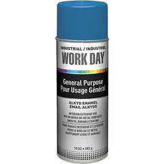 Krylon - True Blue, Gloss, Enamel Spray Paint - 9 to 13 Sq Ft per Can, 10 oz Container, Use on Ceramics, Glass, Metal, Plaster, Wood - Eagle Tool & Supply