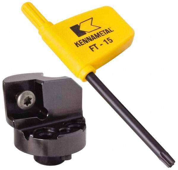 Kennametal - Right Hand Cut, 40mm Min Bore Diam, Size H32 Modular Boring Cutting Unit Head - Through Coolant, Compatible with CC.. - Eagle Tool & Supply