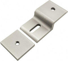 80/20 Inc. - 45mm Wide, Open Shelving Accessory/Component - Aluminum, Clear Anodized Finish, 87mm Long, Use with 45 Series & Bolt Kits 75-3619 & 11-8318 - Eagle Tool & Supply