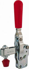 De-Sta-Co - 375 Lb Holding Capacity, Vertical Handle, Manual Hold Down Toggle Clamp - 57° Handle Movement, 99° Bar Opening, U-Bar, Straight Base, Carbon Steel - Eagle Tool & Supply