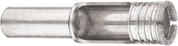 DeWALT - 1-3/8", Straight Shank, Hardened Alloy Steel, Tile and Glass Drill Bit - Eagle Tool & Supply