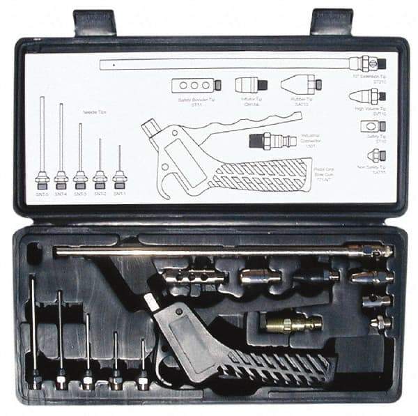 Coilhose Pneumatics - Plastic Blow Gun Kits - 1/4 Inlet, 150 Max psi - Eagle Tool & Supply