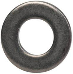 Made in USA - #6L Screw, Grade 300 Stainless Steel Standard Flat Washer - 0.156" ID x 0.312" OD, 0.027" Thick, Plain Finish, Meets Military Specifications - Eagle Tool & Supply