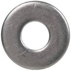 Made in USA - #6L Screw, Grade 300 Stainless Steel Standard Flat Washer - 0.156" ID x 3/8" OD, 0.036" Thick, Passivated Finish, Meets Military Specifications - Eagle Tool & Supply