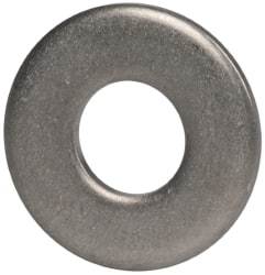 Made in USA - #10 Screw, Grade 300 Stainless Steel Standard Flat Washer - 0.219" ID x 0.438" OD, 0.065" Thick, Plain Finish, Meets Military Specifications - Eagle Tool & Supply