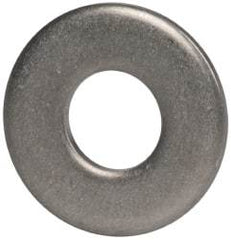 Made in USA - #10 Screw, Grade 300 Stainless Steel Standard Flat Washer - 0.219" ID x 0.438" OD, 0.065" Thick, Plain Finish, Meets Military Specifications - Eagle Tool & Supply