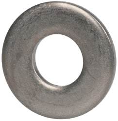 Made in USA - #12 Screw, Grade 300 Stainless Steel Standard Flat Washer - 1/4" ID x 0.562" OD, 0.051" Thick, Plain Finish, Meets Military Specifications - Eagle Tool & Supply