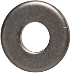 Made in USA - 1/4" Screw, Grade 300 Stainless Steel Standard Flat Washer - 0.312" ID x 0.734" OD, 0.051" Thick, Passivated Finish, Meets Military Specifications - Eagle Tool & Supply