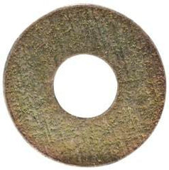 Made in USA - #2 Screw, Grade 1008/1010 Steel Standard Flat Washer - 0.094" ID x 1/4" OD, 0.018" Thick, Cadmium-Plated Finish, Meets Military Specifications - Eagle Tool & Supply