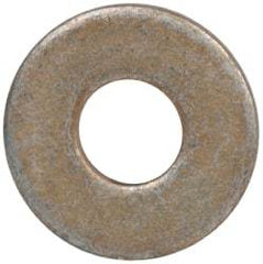 Made in USA - #6 Screw, Grade 1008/1010 Steel Standard Flat Washer - 0.156" ID x 3/8" OD, 0.042" Thick, Cadmium-Plated Finish, Meets Military Specifications - Eagle Tool & Supply