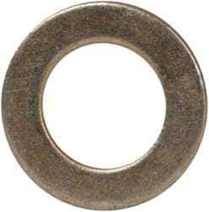 Made in USA - #10 Screw, Grade 1008/1010 Steel Standard Flat Washer - 0.219" ID x 0.365" OD, 0.03" Thick, Cadmium-Plated Finish, Meets Military Specifications - Eagle Tool & Supply