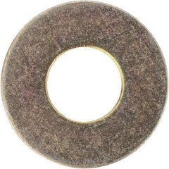 Made in USA - #10 Screw, Grade 1008/1010 Steel Standard Flat Washer - 1/4" ID x 0.562" OD, 0.03" Thick, Cadmium-Plated Finish, Meets Military Specifications - Eagle Tool & Supply