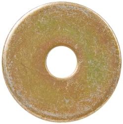 Made in USA - #10 Screw, Grade 1008/1010 Steel Standard Flat Washer - 1/4" ID x 0.938" OD, 0.06" Thick, Cadmium-Plated Finish, Meets Military Specifications - Eagle Tool & Supply