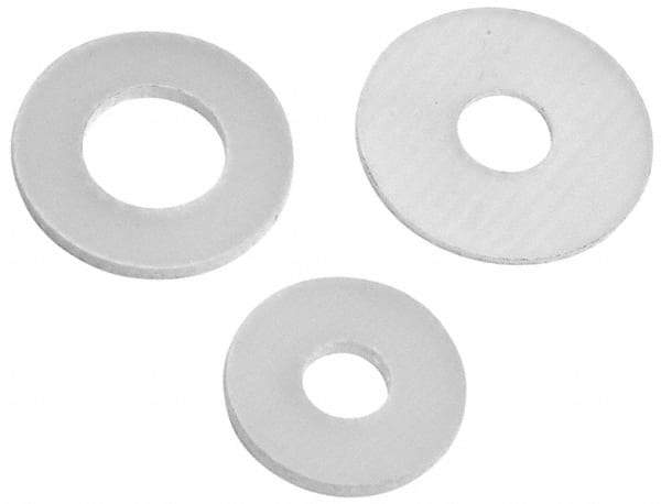Made in USA - 1/4" Screw, Grade G10 Fiberglass Standard Flat Washer - 1/4" ID x 2" OD, 1/8" Thick, Plain Finish - Eagle Tool & Supply
