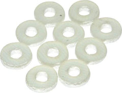 Made in USA - #4 Screw, Grade G10 Fiberglass Standard Flat Washer - 1/8" ID x 0.317" OD, 0.062" Thick, Plain Finish - Eagle Tool & Supply