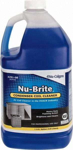 Nu-Calgon - 1 Gal Bottle HVAC Coil Cleaner - Alkaline Formula - Eagle Tool & Supply