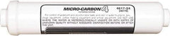 Nu-Calgon - 2.59" OD, 20µ, 6R Micromet Inline Cartridge Filter that Removes Silt, Sediment & Chlorine - 13" Long, Reduces Sediments, Tastes, Odors, Chlorine & Scale - Eagle Tool & Supply