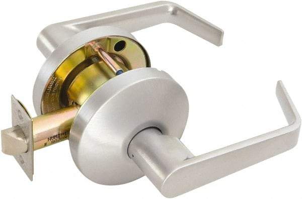 Falcon - Medium Duty Passage Lever Lockset - 2-3/4" Back Set, Satin Chrome Finish - Eagle Tool & Supply